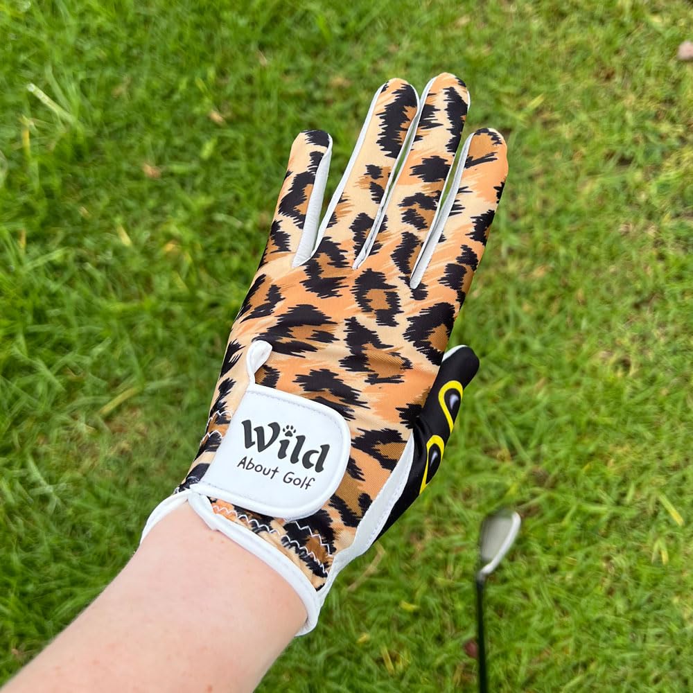 Giggle Golf Women'S Golf Glove (Small, Worn On Left Hand, Wild About Golf)