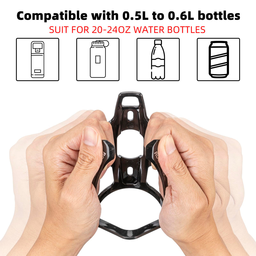 Rockbros Bike Water Bottle Holder Ultra-Light Durable Bicycle Bottle Cages With Screws Tool, Universal Bike Cup Holder Rack For