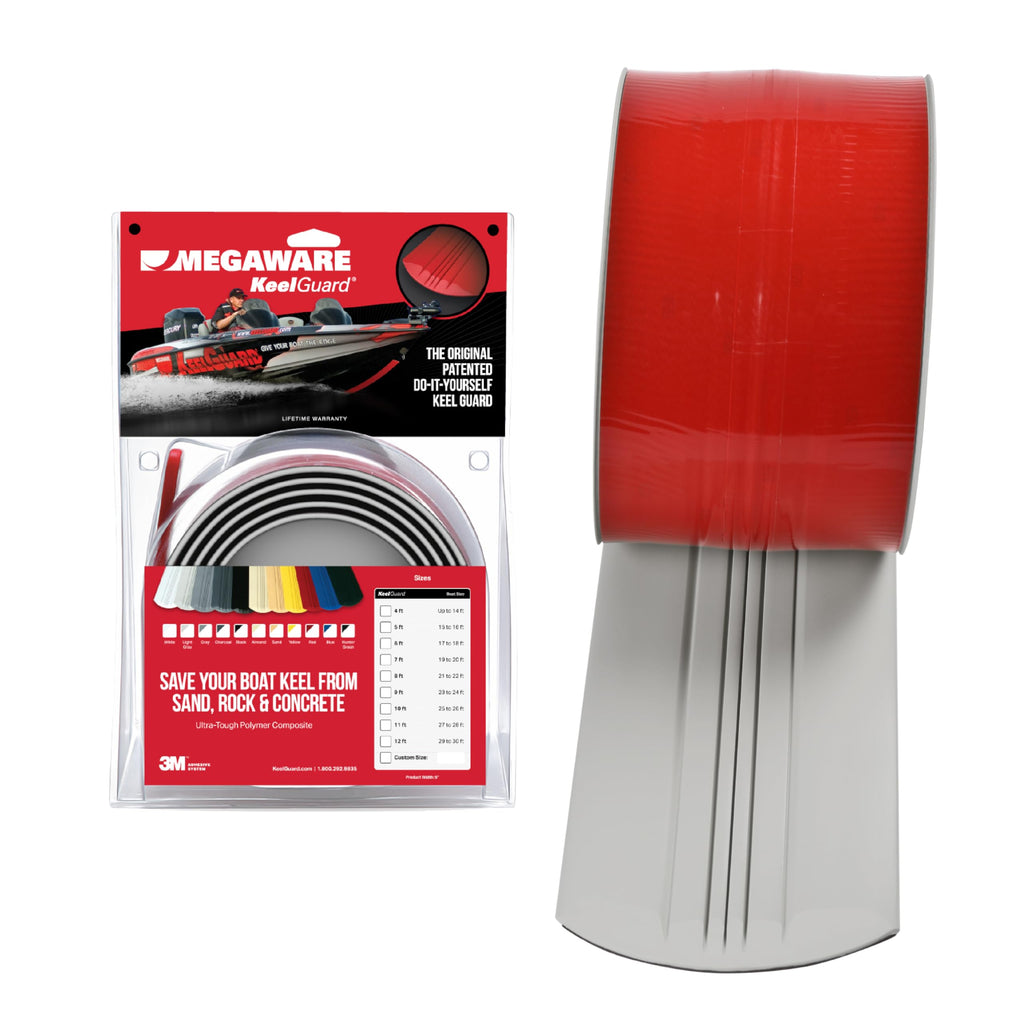 Megaware Keelguard Boat Keel And Hull Protector, 11-Feet (For Boats Up To 28Ft), Light Gray