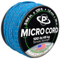 Paracord Planet Micro Paracord - Thin Braided Cord For Crafting, Fishing, And Diy Projects In 125 Ft Spools - Reflective Royal B