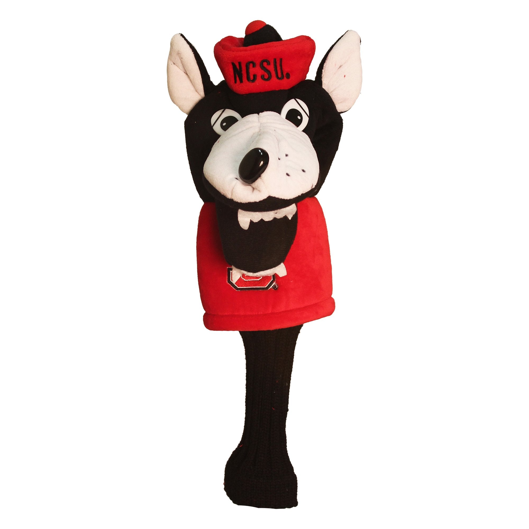 Team Golf Ncaa Nc State Wolfpack Mascot Head Cover Mascot Golf Club Headcover, Fits Most Oversized Drivers, Extra Long Sock For