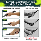 KALAUTO Weighted Golf Swing Trainer & Grip Trainer,Golf Swing Training Aid,Golf Grip Trainer for Indoor Practice,Warm-up,Stretch
