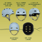 Retrospec Dakota Bicycle / Skateboard Helmet For Adults - Commuter, Bike, Skate, Scooter, Longboard & Incline Skating -Highly Pr