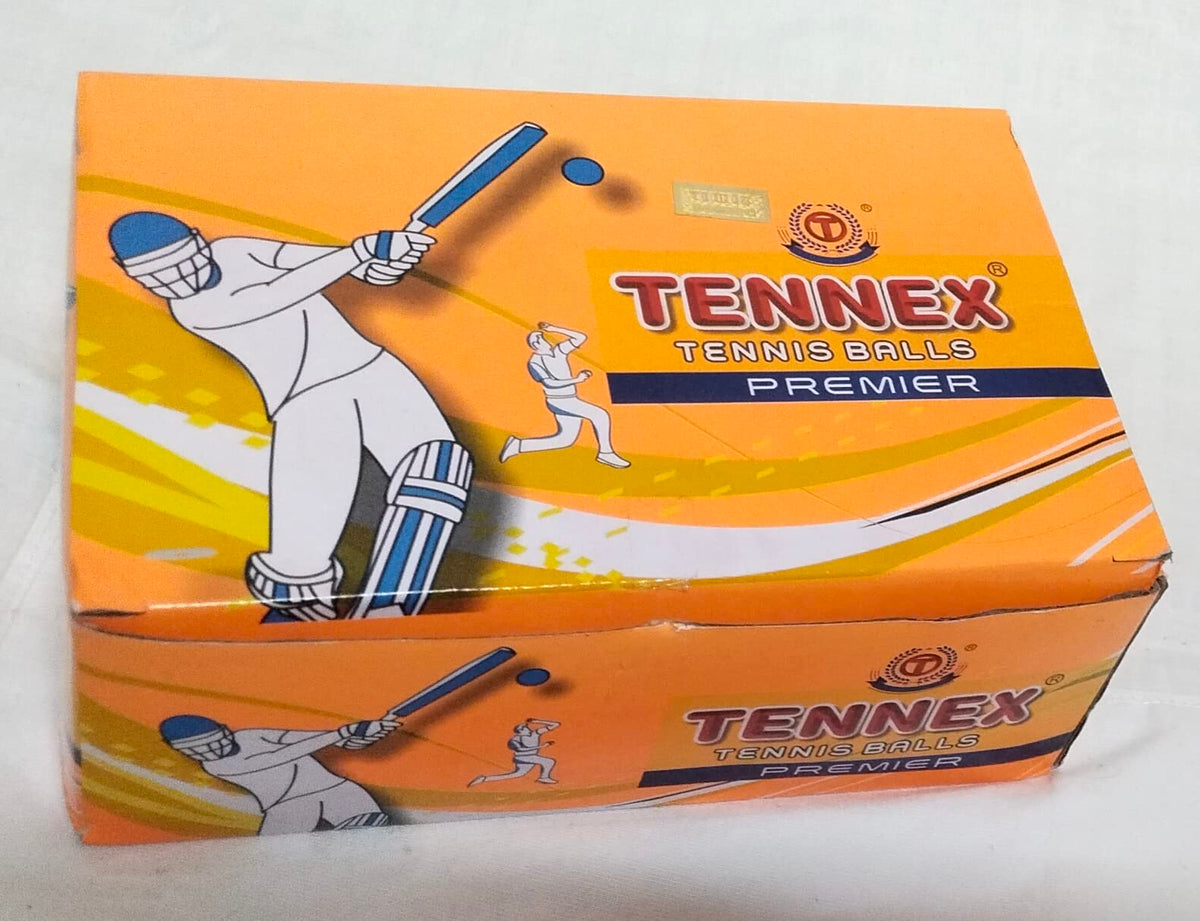 TENNEX Premier Cricket Soft Tennis Ball for Under Arm Cricket | Light | Tennis Standard Size Ball for Cricket Tournament and Pra