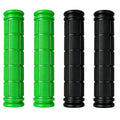 Kasteco 2 Pairs Bicycle Handle Bar Grips Mushroom Grips for BMX/Road Mountain Bikes (Black and Green)