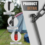 Reginary 6 Pcs Ground Anchors Screw In Tent Stakes Heavy Duty Trampoline Anchors High Wind For Camping Canopy Carport Sheds Beac