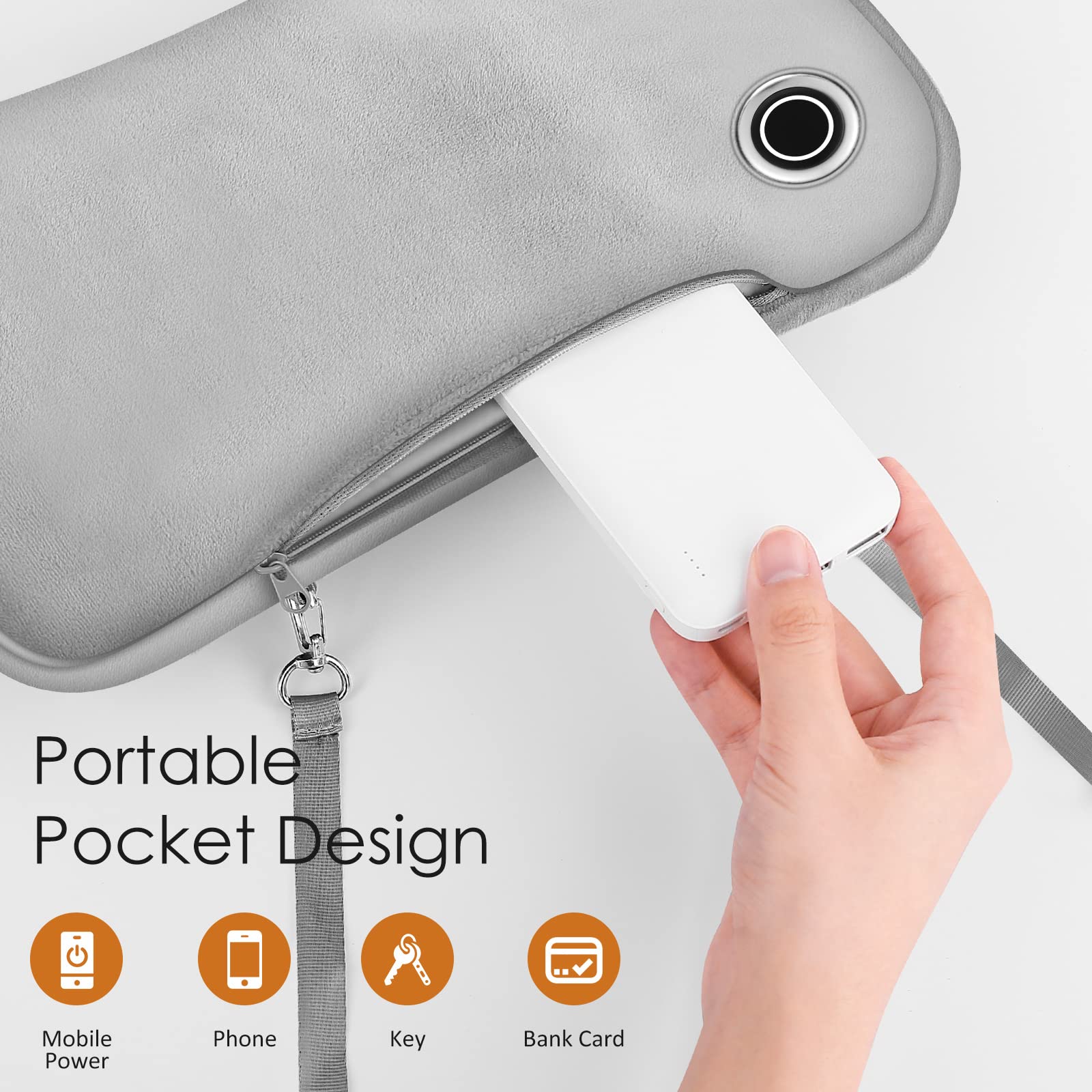 Hand Warmers Rechargeable, Portable Graphene Heated Gloves Handwarmers Bag With 10000Mah Power Bank&3 Heat Modes, Fast Electric