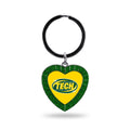 Rico Industries Ncaa Arkansas Tech Wonder Boys Ncaa Rhinestone Heart Colored Keychain, Green, 3-Inches In Length