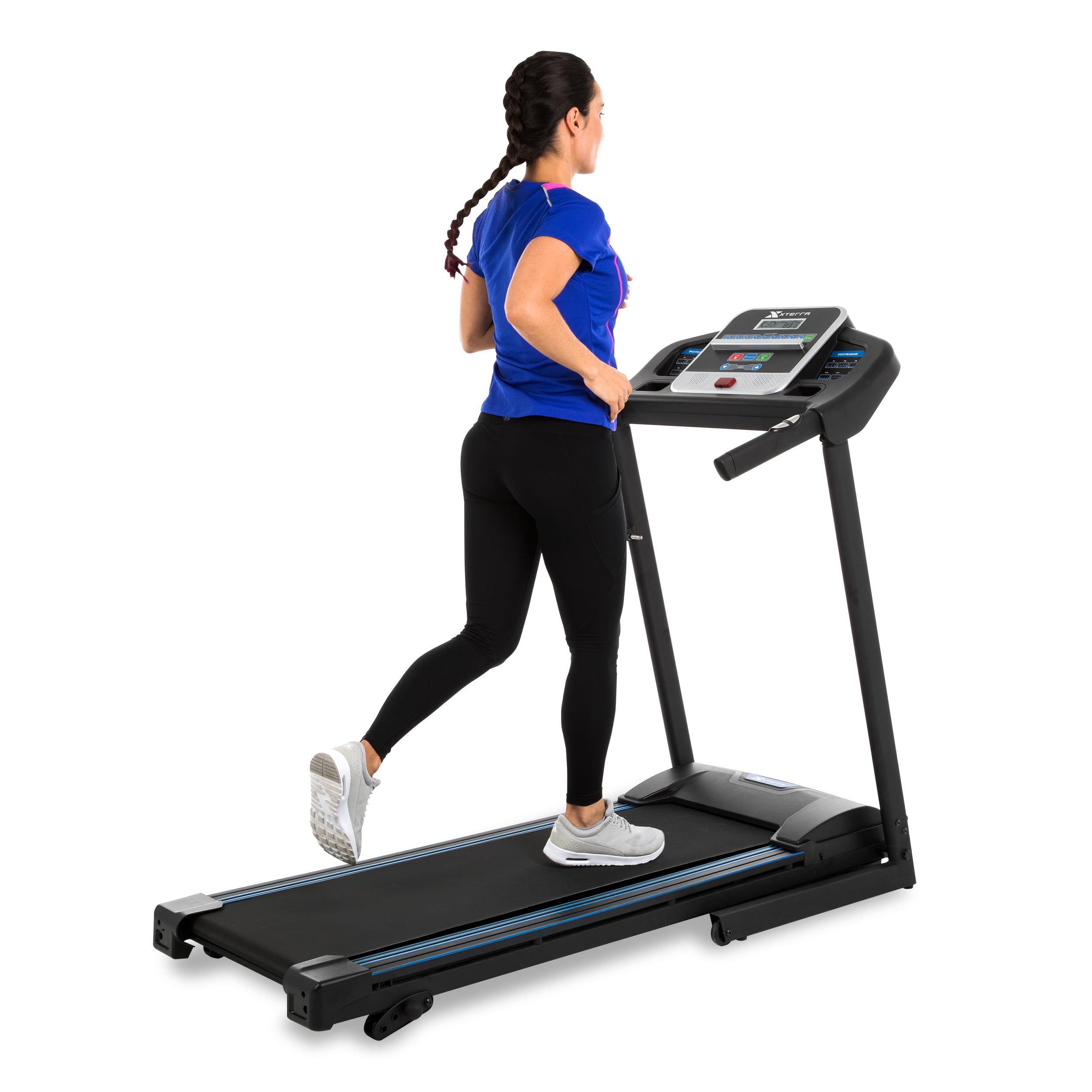 Xterra Fitness Tr150 Folding Smart Treadmill, 250 Lb Weight Capacity, 2.25Hp Motor, Multiple Levels Of Incline, 12 Preset Progra