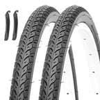 Mohegia 2 Pack Bike Tires,700X35C Folding Replacement Road Bicycle Tires