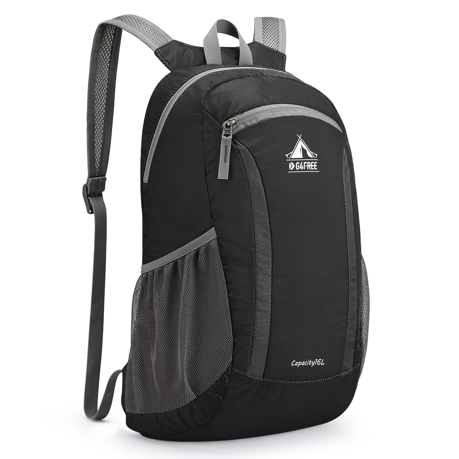 G4Free 16L Hiking Daypack, Lightweight Packable Small Backpack for Travel Camping Outdoor Men Women