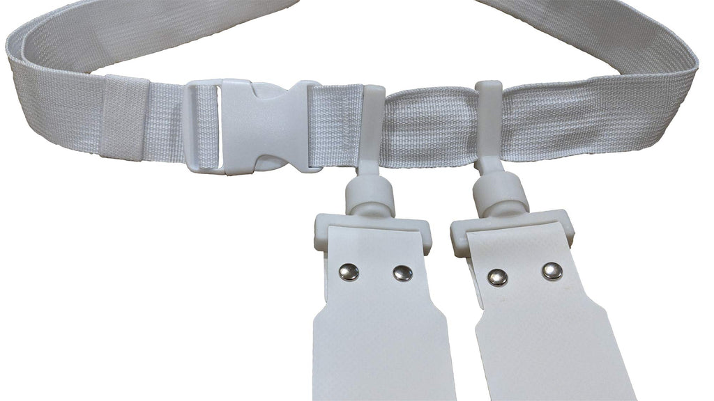 Public Sports Flag Football Belt - 2 Flags - Single (White)