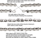 Qkurt Bike Chain Splitter + 3 Pairs Bicycle Missing Link, Universal Bike Chain Cutter Breaker Tool With Chain Hook For 7 8 9 10