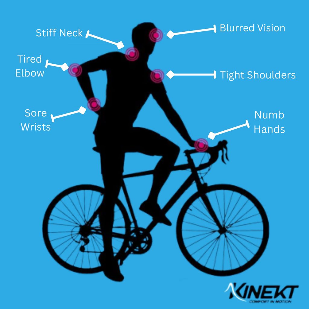 Kinekt Suspension Stem, Low Rise Adjustable Bicycle Handlebar Stem For Road, Gravel & E-Bikes, Reduces Upper Body Pain, For All