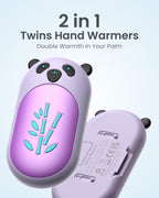Hand Warmers Rechargeable 2 Pack, 6000Mah Electric Hand Warmer Reusable, 20Hrs Long Heating, Portable Pocket Heater Handwarmer F