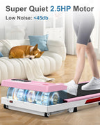 Walking Pad Treadmill With 5% Incline, 5 Mph Under Desk Treadmill For Home & Office, 300+ Lb Capacity, Ultra Quiet < 45Db, Remot