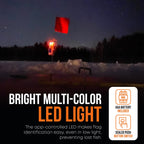 Deep Freeze Bluetipz Tip-Up Ice Fishing Alarm - Bluetooth Reciever - Bite Alarm - Ice Fishing Tip-Up Light - Ice Fishing Gear &