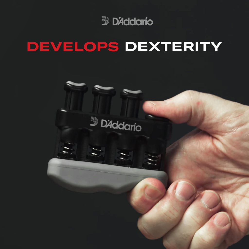 Daddario Accessories Hand Exerciser-Improve Dexterity And Strength In Fingers, Hands, Forearms- Adjust Tension Per Finger- Simul