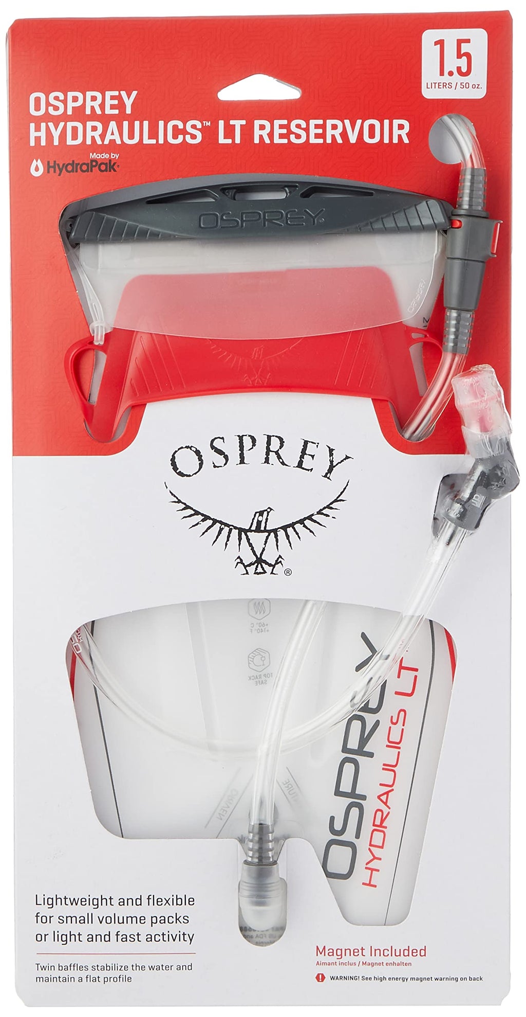 Osprey Hydraulics Lt 2.5L Water Reservoir With Bite Valve, Red