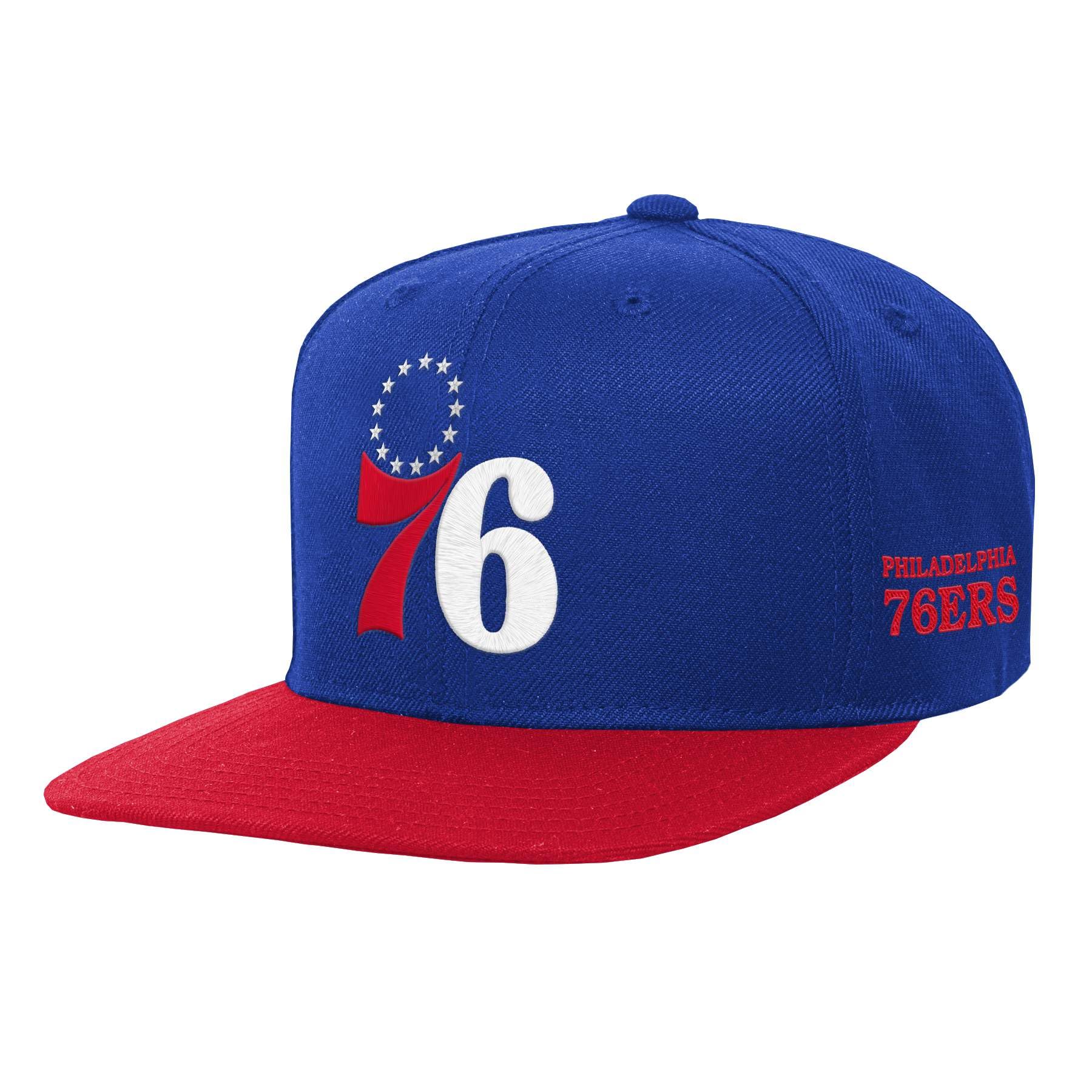 Nba Kids Youth 8-20 Official 2-Tone Snapback Hat Cap - One Size (Us, Alpha, One Size, Philadelphia 76Ers)