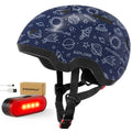 Kids Bike Helmet with Light, Adjustable Helmets from Infant/Toddler/Baby to Children Girls and Boys, Age 2-4/3-6 Years Old,Galax