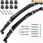Huskey Parts Company Heavy Duty Rear Leaf Springs For Club Car Ds Golf Cart 1982+ (4 Leafsset Of 2), Bushing Kits & U Bolt Kits