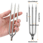 Fregito Fishing Harpoon Stainless Steel Fishing Barbed Spear Gig Gaff With 8Mm Screw For Outdoor Fishing Landing Large Fish Frog