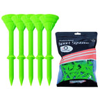 Amy Sport Golf Tees Plastic 3 1/4 Inch Upgrade Unbreakable Bulk 30 Pack Reduce Friction Side Spin Durable Stable 83 Mm Long Tee