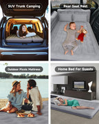 Umbrauto Truck Air Mattress Back Seat| Inflatable Car Camping Mattress Bed For Back Seat, Suv Blow Up Rear Seat Sleeping Airbed