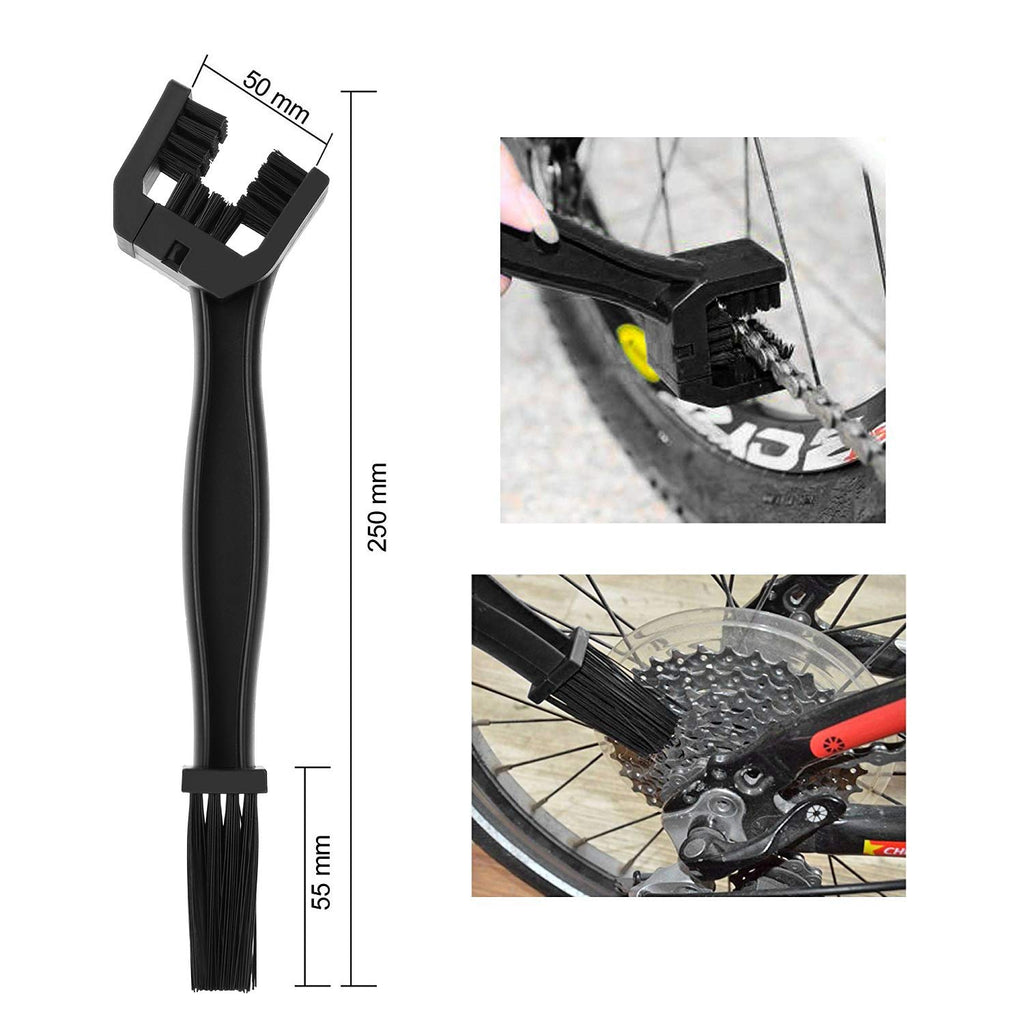 Qkurt 9Pcs Bike Cleaning Tool Set, Bicycle Clean Brush Kit For Bike Tire Chain Sprocket Corner Fit For Motorcycle Bikes