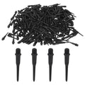 Goktvai 300pcs 2BA Thread Soft Tip Dart Points, Black Plastic Replacement Dart Tips for Dart Board Easy Install Dartboards Acces