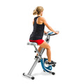 Xterra Fitness Folding Exercise Bike, 225 Lb Weight Capacity, Cordless, Battery Powered With Solid X-Frame Folding Design, Padde