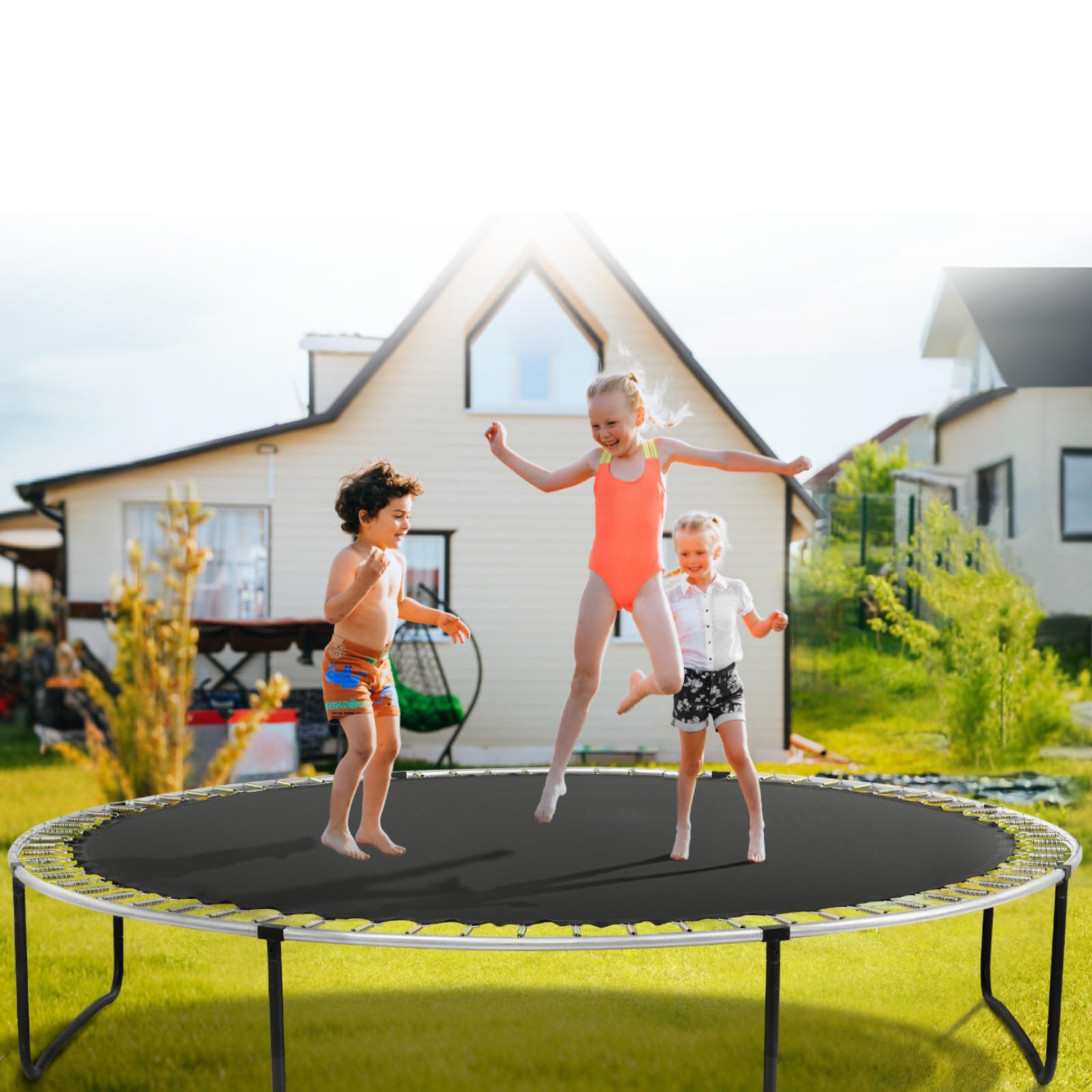 Vevor Replacement Trampoline Mat Fits 14Ft Frame 72 V-Ring 6.5''-7'' Spring Length