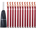 All One Tech Pack Of 12, 7075 Aluminum Outdoors Tent Stakes Pegs