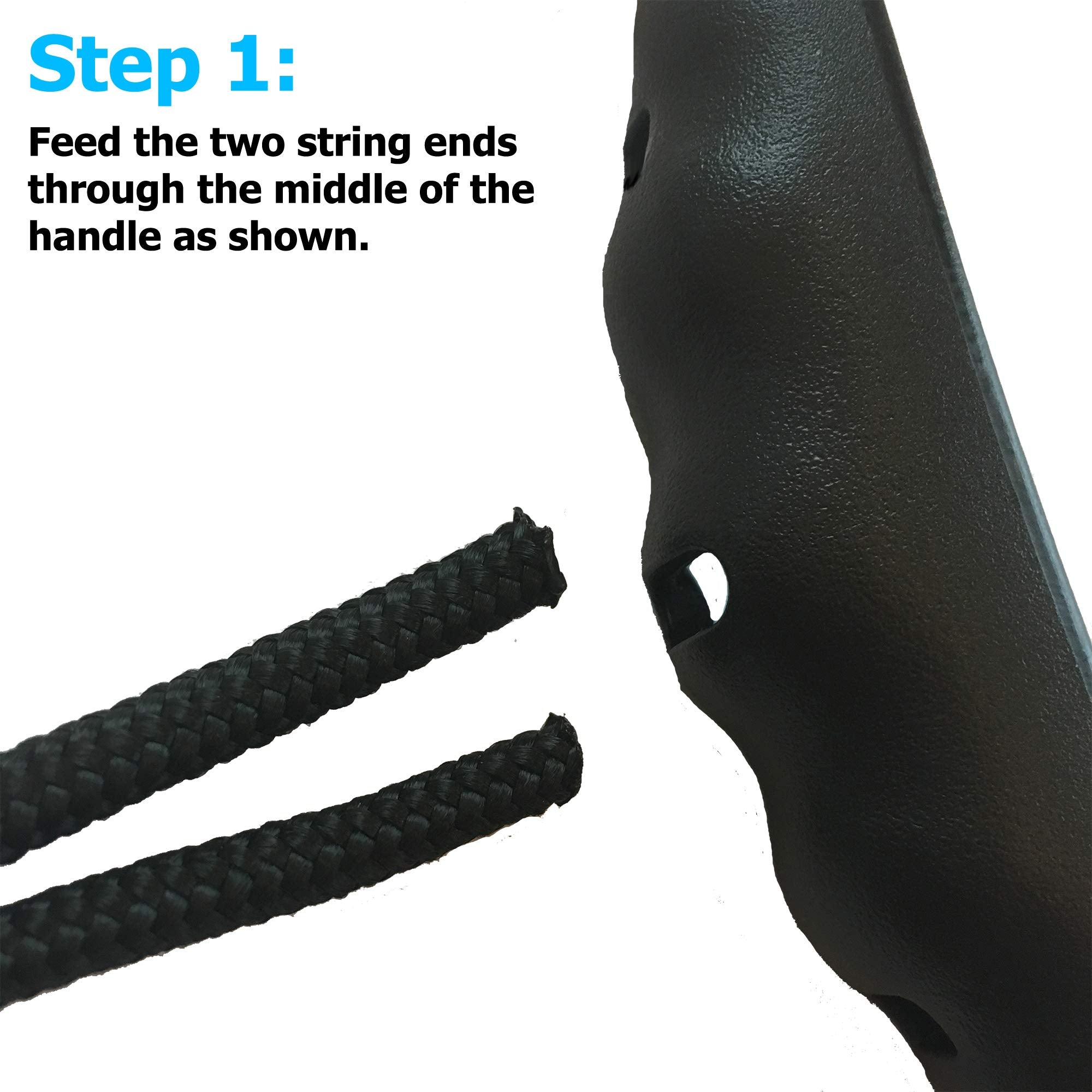 Occult Kayak Handles (2 Pack) - Strong T-Handle Design - Ultra Heavy Duty Bungee - Replacement Installation Kit - Kayak And Boat