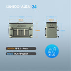 Lanedo 34-Can Multi-Functional Collapsible Soft-Sided Cooler - Leak-Proof Beach Cooler, Portable Ice Chest, And Travel, Food Sho