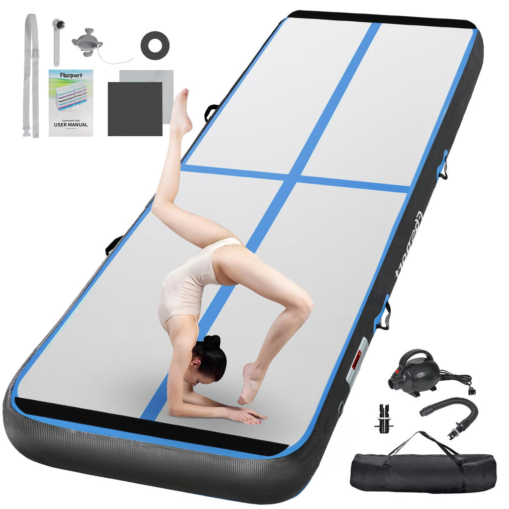 Fbsport 6.6Ft Inflatable Air Gymnastics Mat Training Mats 4 Inches Thickness Gymnastics Tracks For Home Use/Training/Cheerleadin