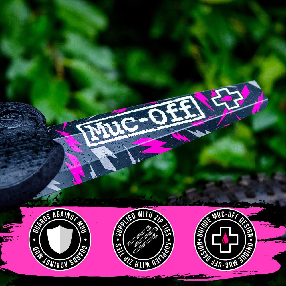 Muc-Off Front Ride Guard, Bolt - Foldable Bike Fenders, 100% Recycled Mud Guard - Bike Fender For Mountain Bike, Road Bikes And