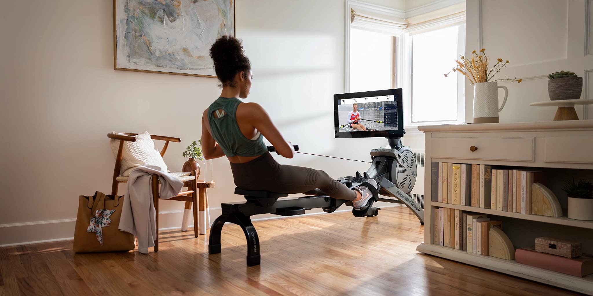 Nordictrack Smart Rower With 22 Hd Touchscreen And 30-Day Ifit Family Membership