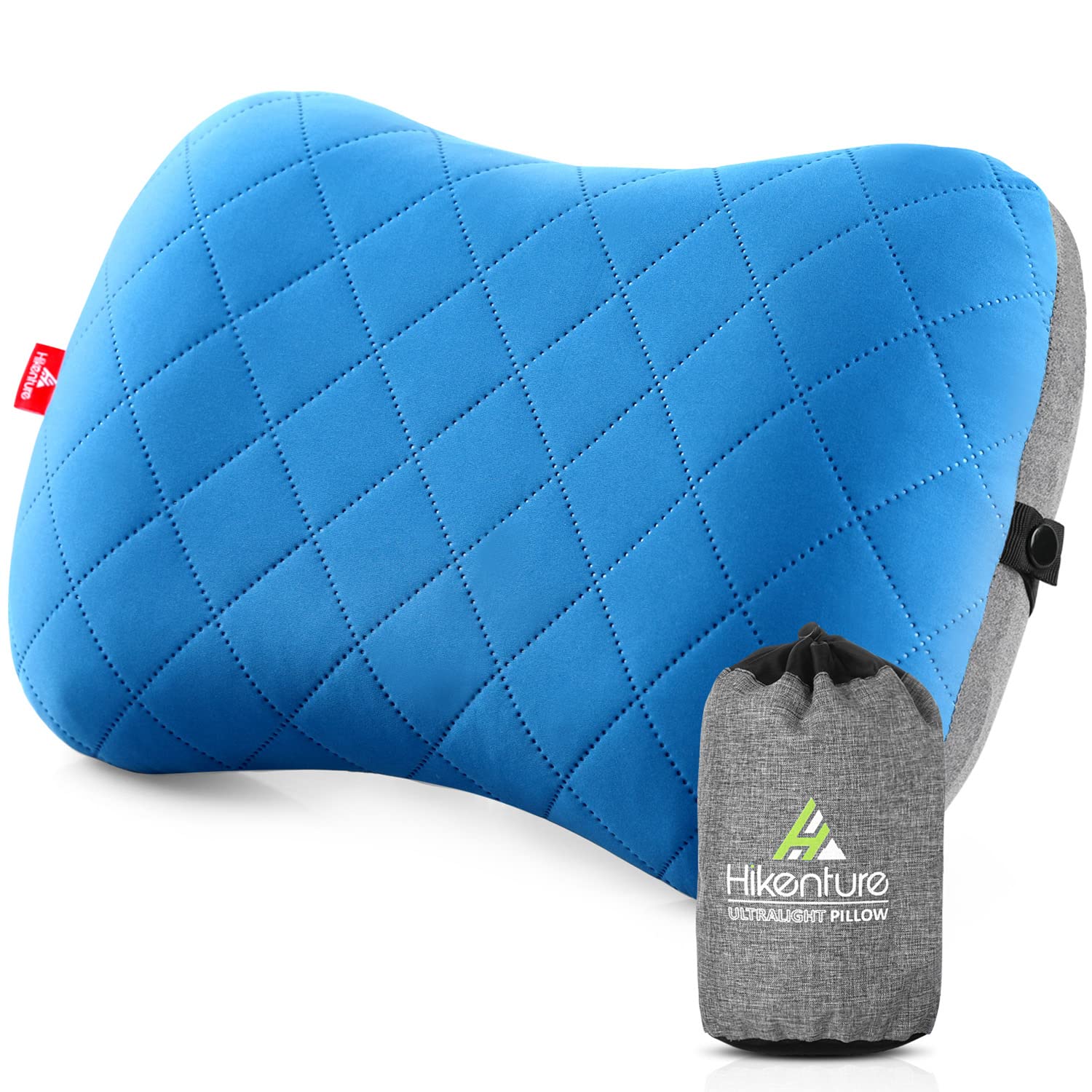 Hikenture Ultralight Inflatable Washable Pillow With Removable Cover For Neck Lumber Support - Upgrade Backpacking Pillow For Ca