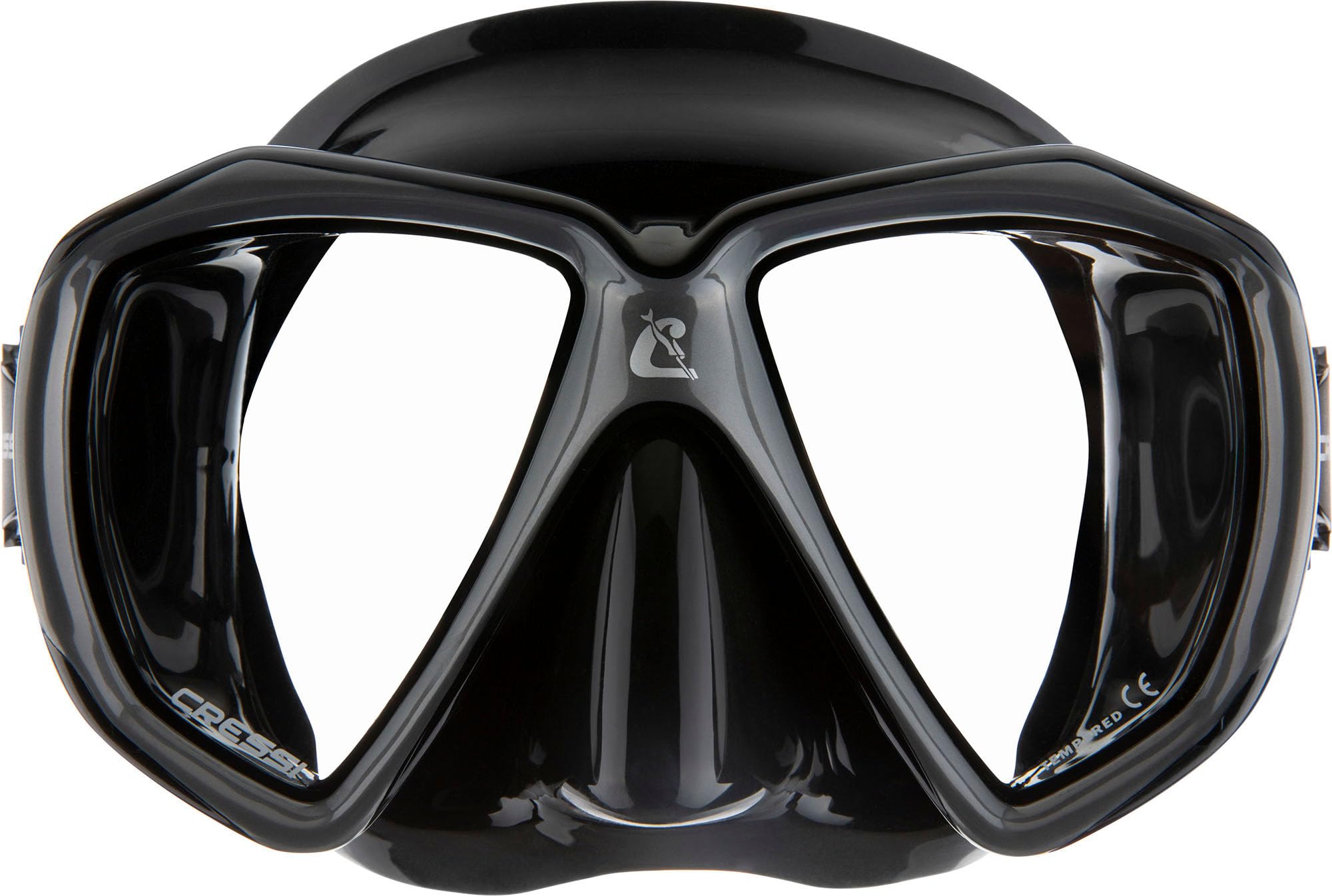 Cressi Liberty Duo 2-Lens Masks, Black/Titanium