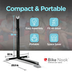 Bike Stand & Vertical Storage Rack By Bike Nook - The Original Vertical Bicycle Floor Stand For Garage Storage And Indoor And Ou