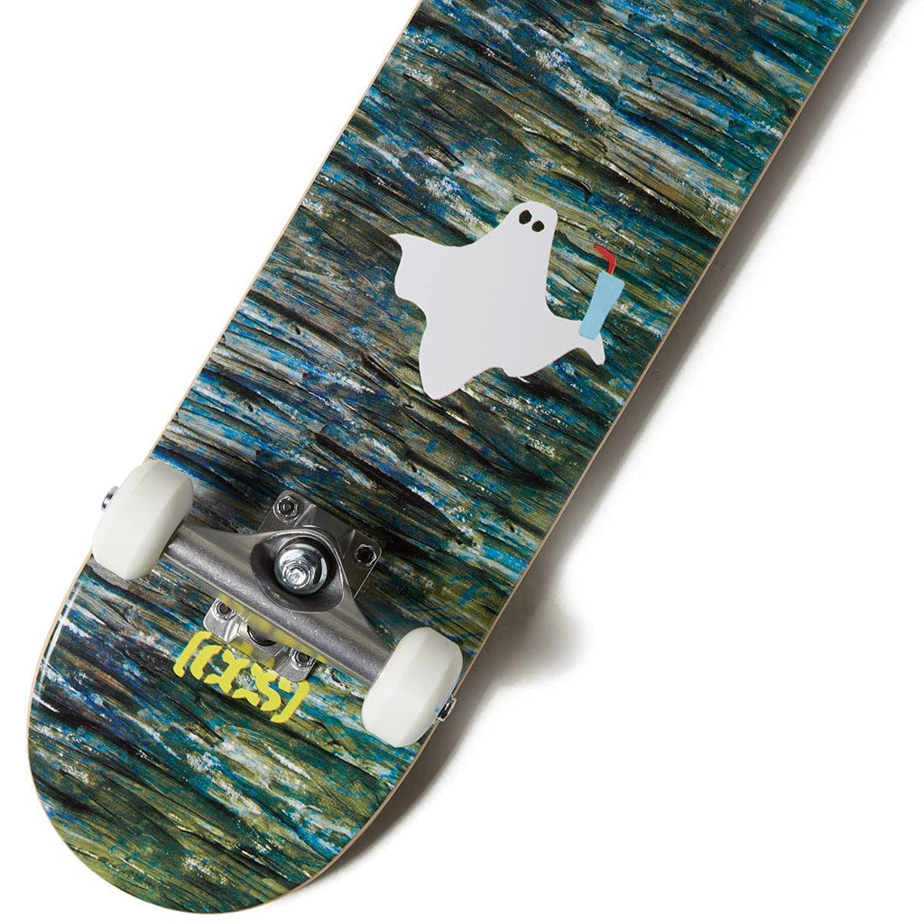 [Ccs] Ghost Skateboard Complete 7.00'' - Maple Wood - Professional Grade - Fully Assembled With Skate Tool And Stickers - Adults