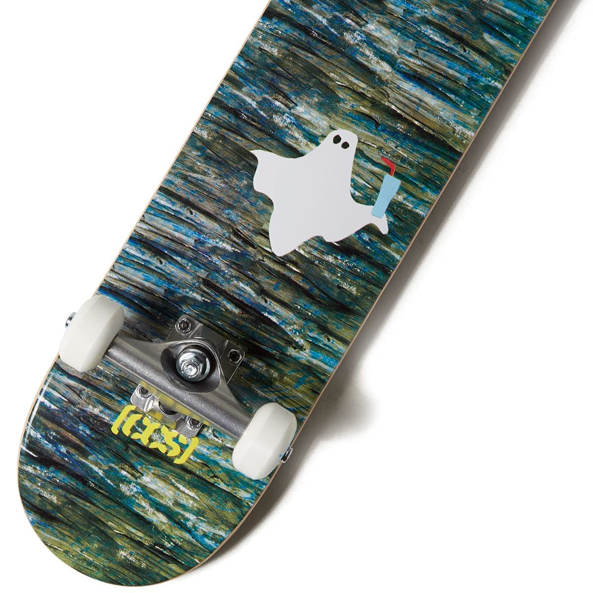 [Ccs] Ghost Skateboard Complete 7.00'' - Maple Wood - Professional Grade - Fully Assembled With Skate Tool And Stickers - Adults