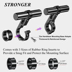 Brcovan Aluminum Alloy Handlebar Extensions For Bicycle & Motorcycle, Bike Handlebar Extender With Single Mounting Clamp Bracket