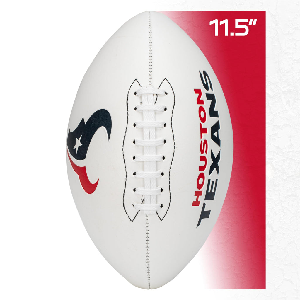 Franklin Sports Nfl Houston Texans Autograph Football - Official Size White Panel Souvenir Football For Autographs + Signatures