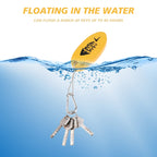 Qkurt 2 Pack Floating Keychain, Glow In The Dark Foam Floating Key Chain Lightweight Key Float Water Sport Accessories For Surfi