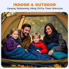 Synderay Sleeping Bags For Adults Cold Weather & Warm - Backpacking Camping Sleeping Bag For Kids 10-12, Girls, Boys - Lightweig