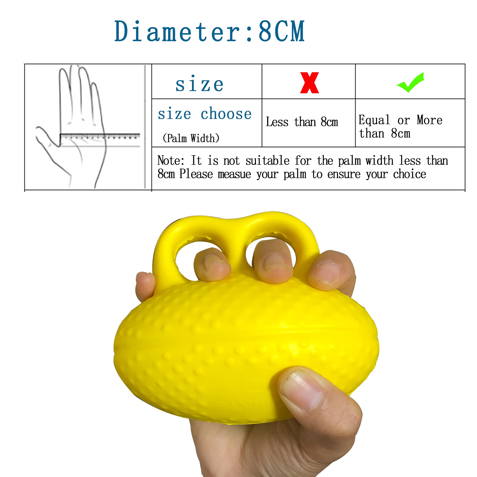 Finger Ball Exerciser Grip Stress Ball, Silicone, Strength Squeeze For Hand, Finger Grip Strengthening Exercise For Hand