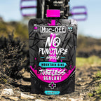 Muc-Off No Puncture Hassle Tubeless Sealant, 140 Milliliters - Advanced Bicycle Tyre Sealant With Uv Tracer Dye That Seals Tears